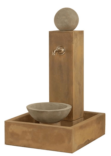 Idra Outdoor Cast Stone Garden Fountain For Spout Fountain Tuscan